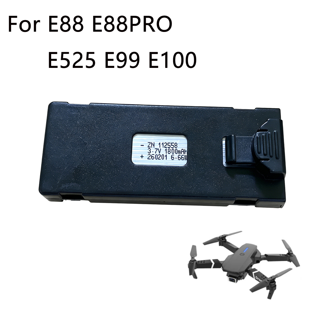 E88 Drone Battery 3.7V 1800mAh - Drone E88 Rc Quadcopter review and price
