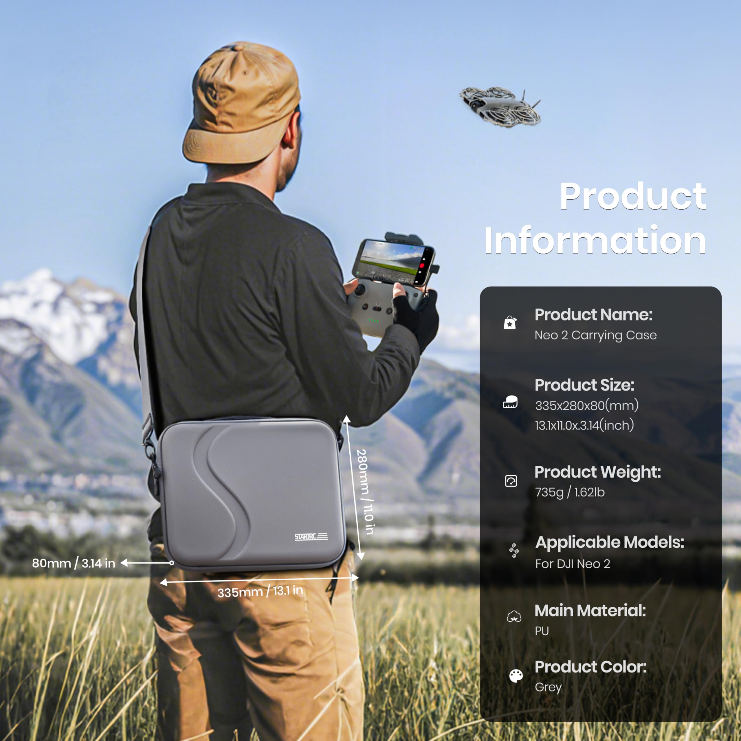 Carrying Case for DJI Neo 2 Ac - Drone Rc Cover review and price