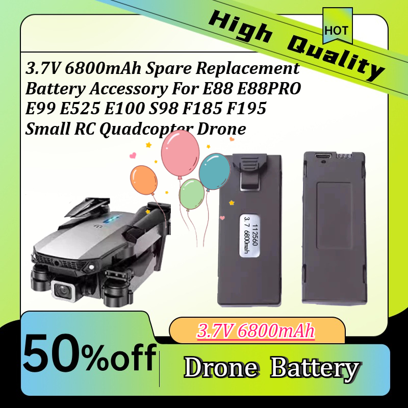 3.7V 6800mAh Spare Replacement - Drone E88 Rc Quadcopter review and price