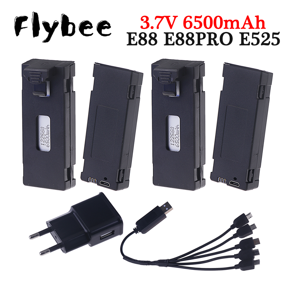 Rechargeable 3.7V 6500mAh Batt - Drone E88 Rc Quadcopter review and price